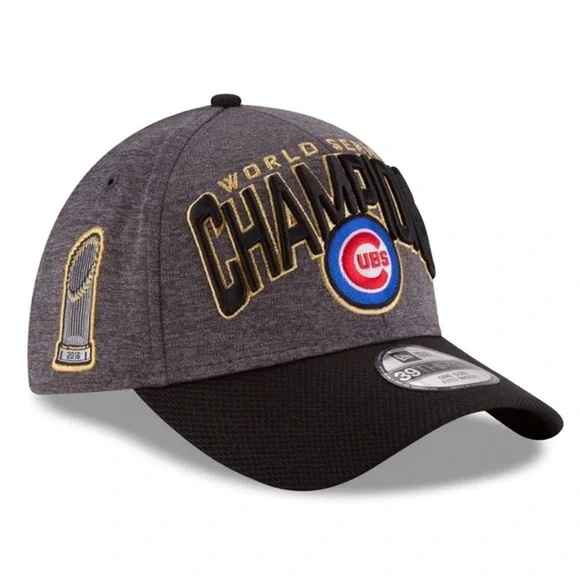 Official Cubs World Series Champions On Field Cap - Picture 1 of 3